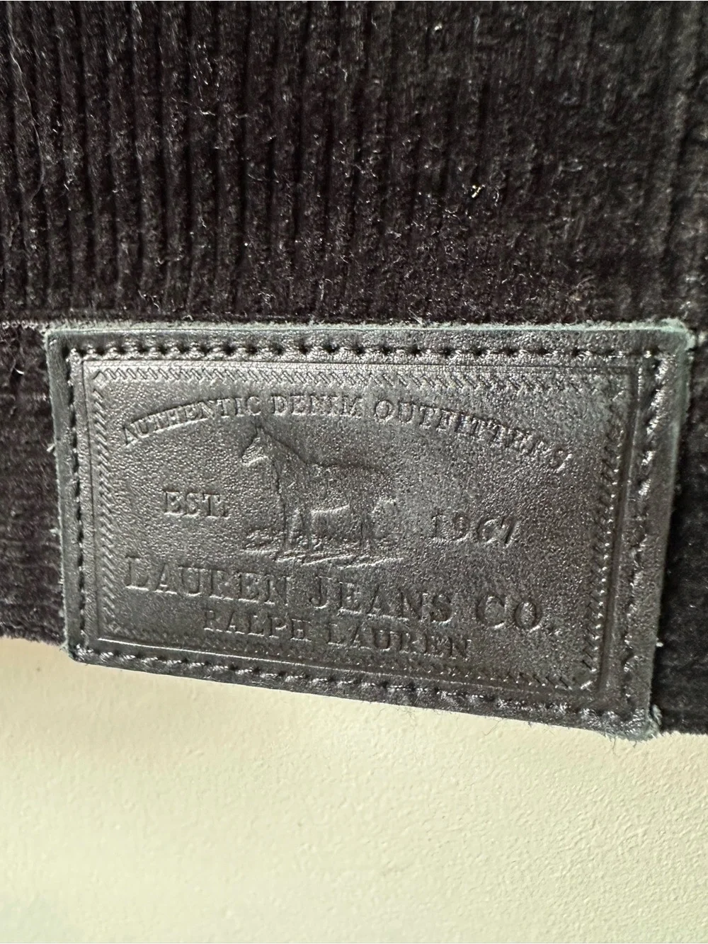 Lauren Ralph Lauren Black Corduroy Jacket